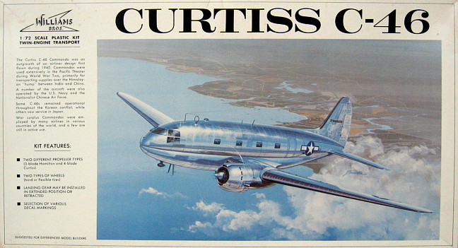Vintage "Curtiss C-46" Model Kit (Williams Bros.) *SOLD*