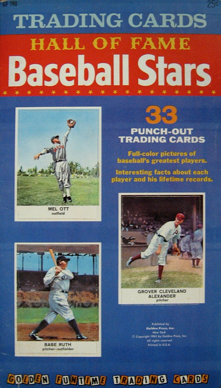 1961 Golden Press Hall of Fame Baseball Stars Unpunched Book Set