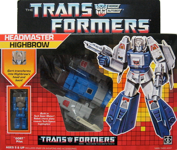 Original Transformers "Highbrow" Headmaster Robot G1 *SOLD*
