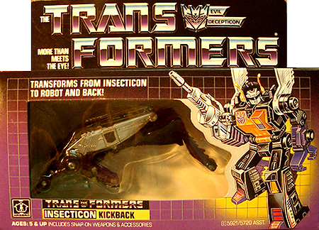Original Transformers "Kickback" Insecticon Robot G1 *SOLD*