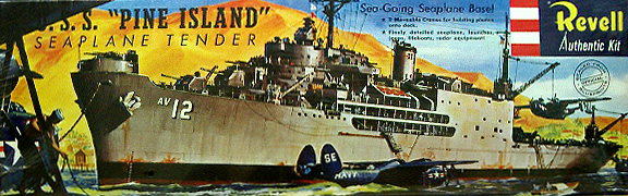 WWII USS "Pine Island" Seaplane Tender Ship Kit (Revell) *SOLD*