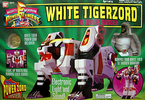 Power Rangers "White Tigerzord" (Bandai) *SOLD*